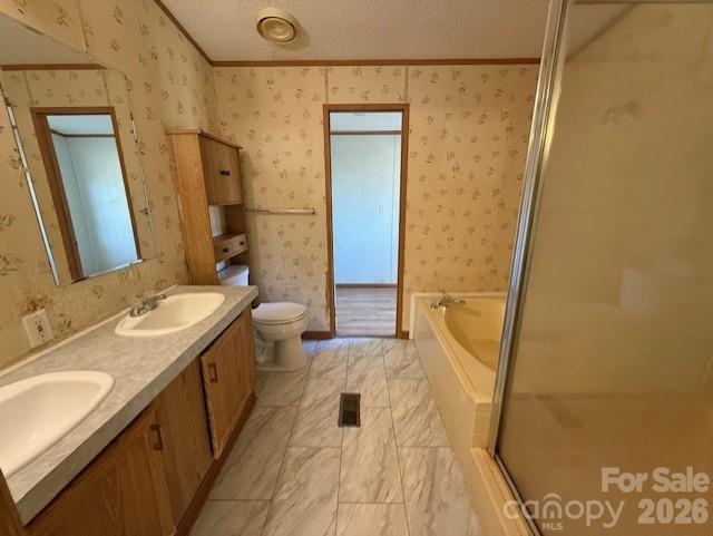 373 Griggs Road Clover, SC 29710 - Photo 36 of 41 a bathroom with a sink a toilet and shower