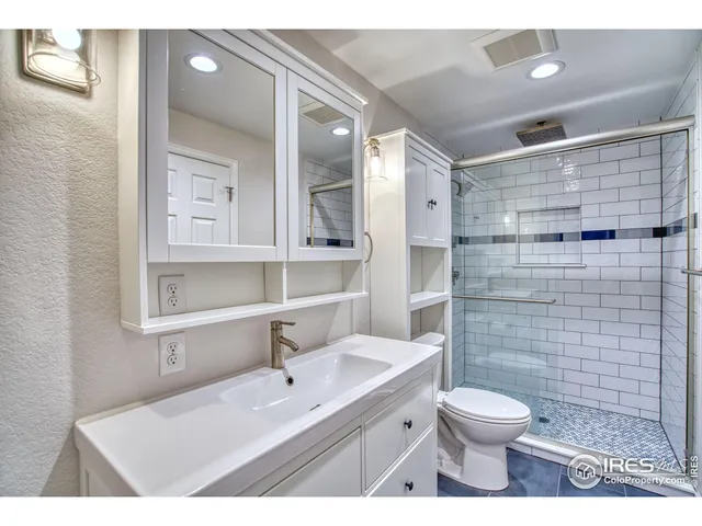 a big room with closet and bathroom