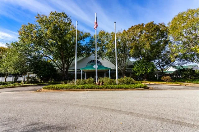 a view of street with tall buildings