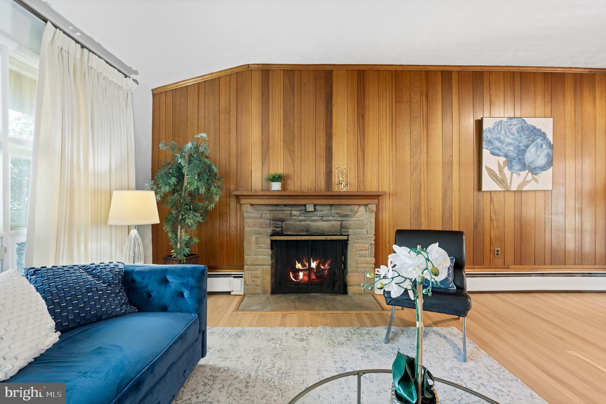 1006 Strout Street Silver Spring, MD 20901 - Photo 9 of 54 a living room with furniture and a fireplace