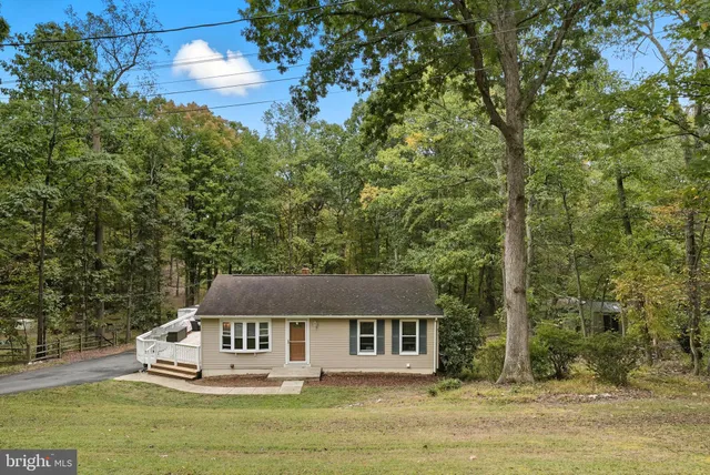 a house with trees in the background
