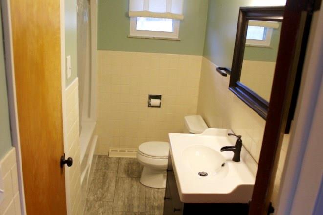 163 Hall Road Aliquippa, PA 15001 - Photo 8 of 16 Bathroom on main level has been updated. There is also a pantry in the bathroom that will old all your needs for this area. Great space.