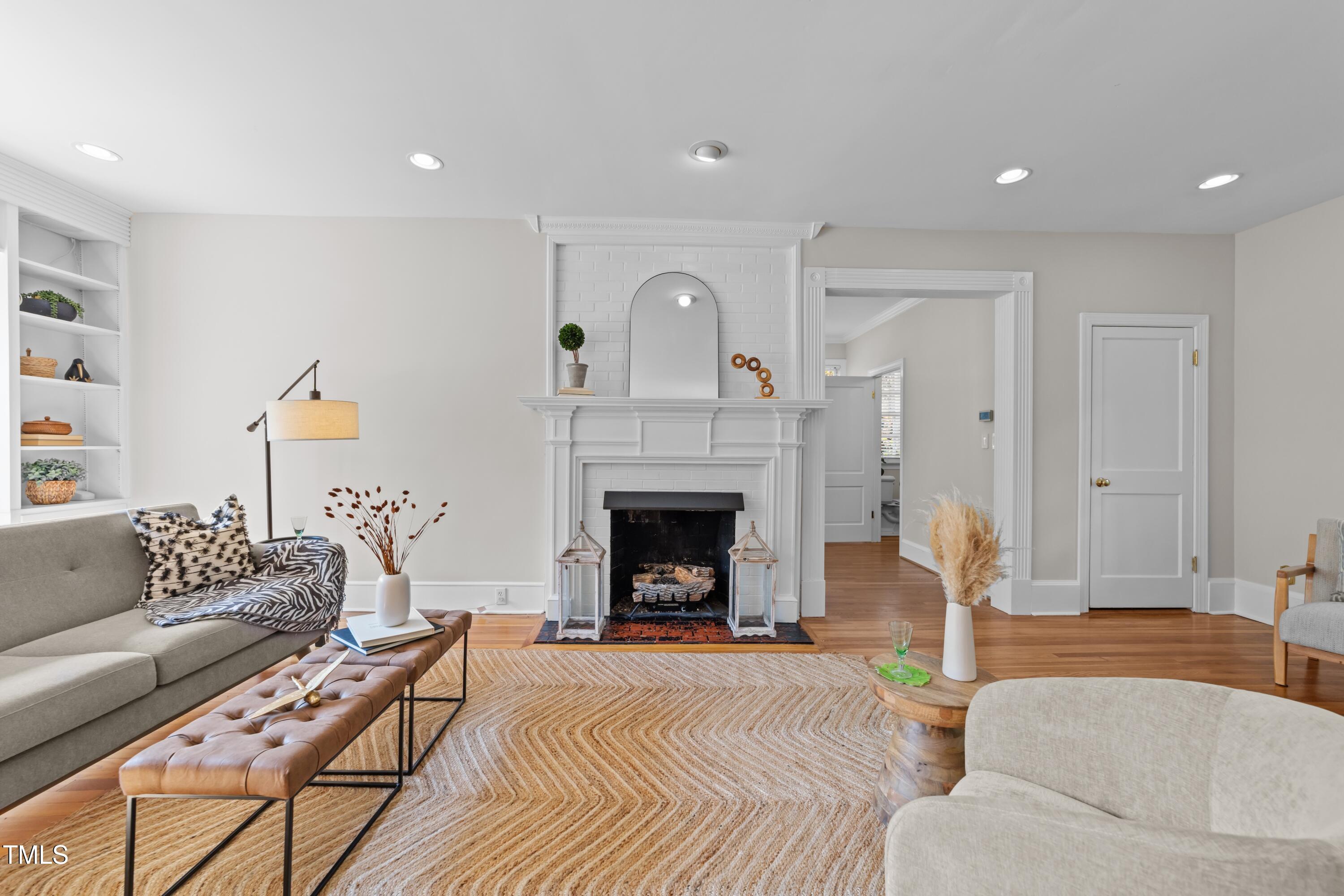 1600 Pineview Street Raleigh, NC 27608 - Photo 11 of 41 LR Fireplace Pineview