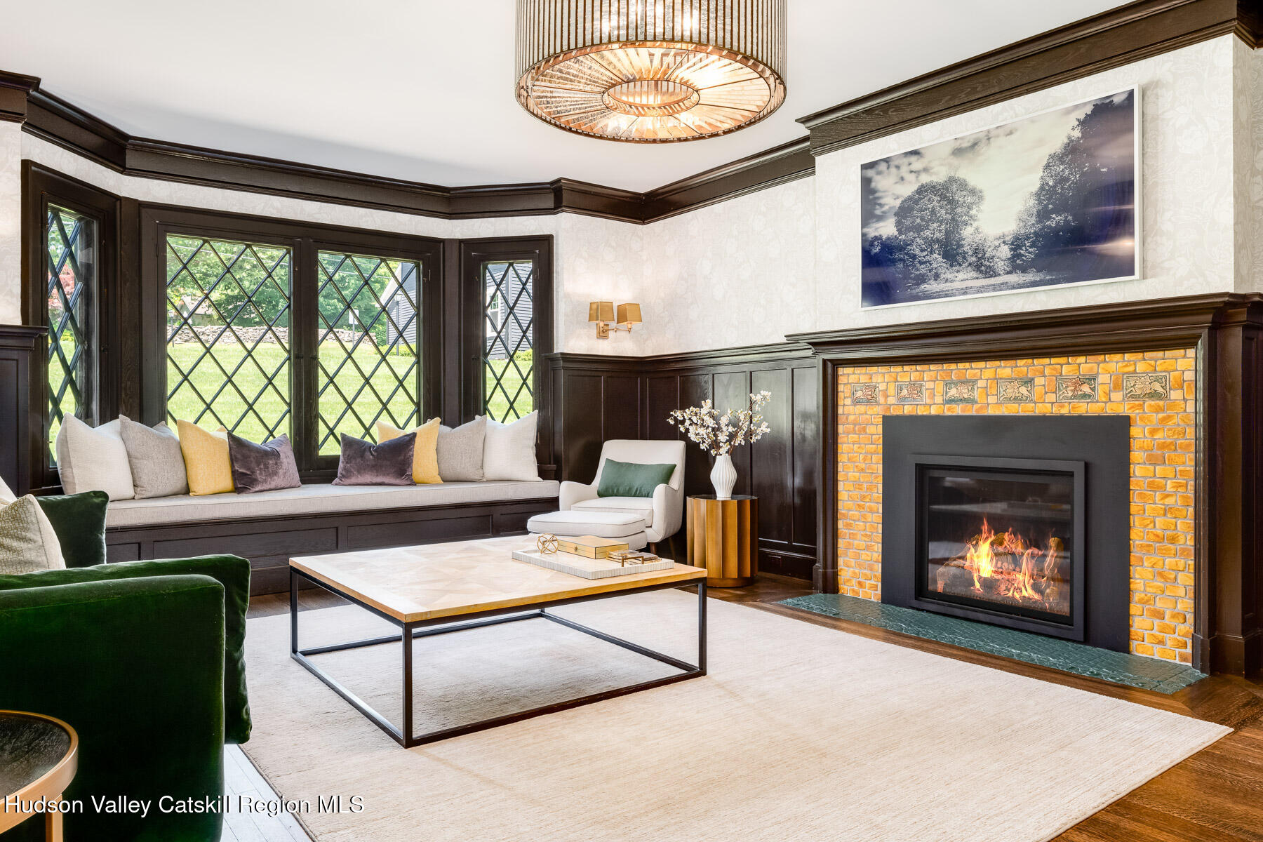 9 Chambers Road West Park, NY 12493 - Photo 13 of 52 a living room with furniture a window and a fireplace
