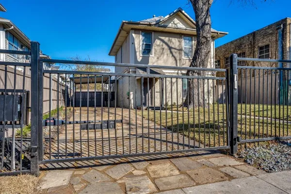 a backyard of a house