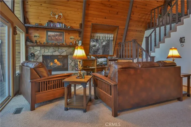 a outdoor living space with furniture