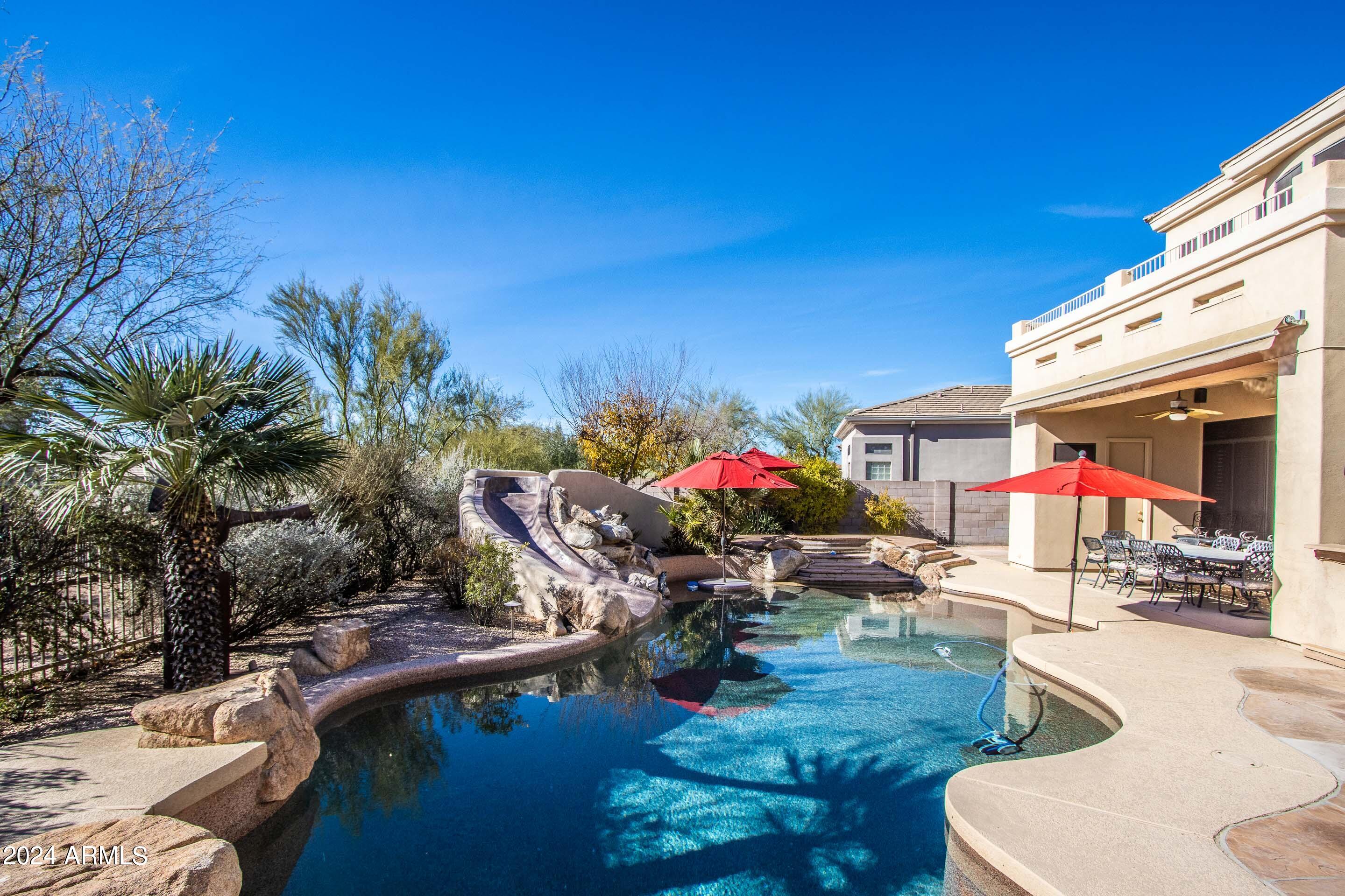 5237 East Hashknife Road Phoenix, AZ 85054 - Photo 5 of 26 Pool w/Spa & Slide