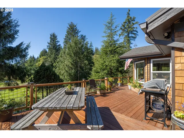 a view of swimming pool with seating area