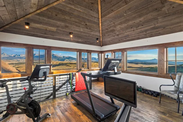 a view of lake and mountain