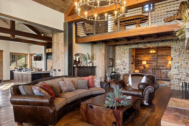 a view of a living room and a couch in a patio