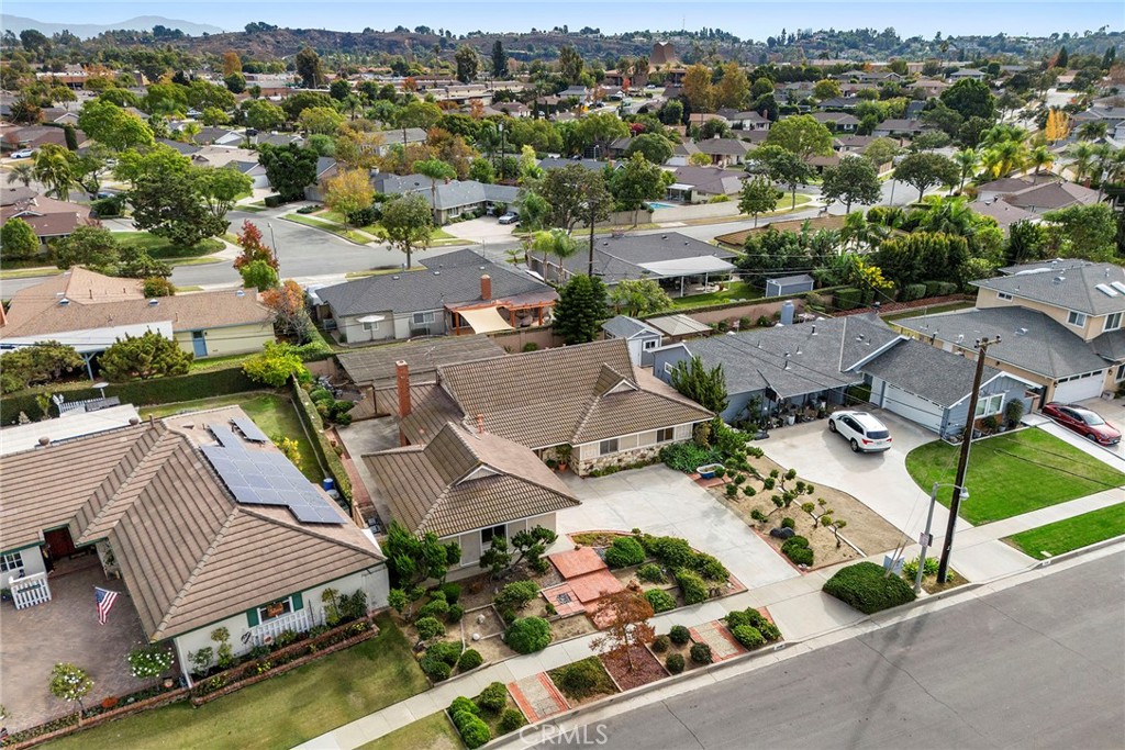 3116 Firethorne Avenue Fullerton, CA 92835 - Photo 30 of 32 an aerial view of a house with a yard