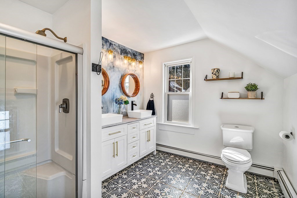 37 Acre Street Clinton, MA 01510 - Photo 27 of 38 a bathroom with a granite countertop sink toilet and shower
