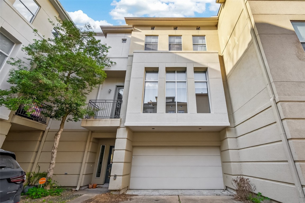 a front view of a building