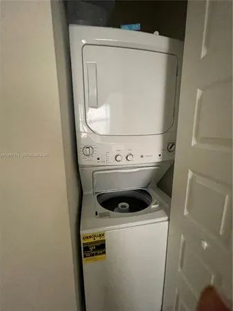 a close up view of washer and dryer