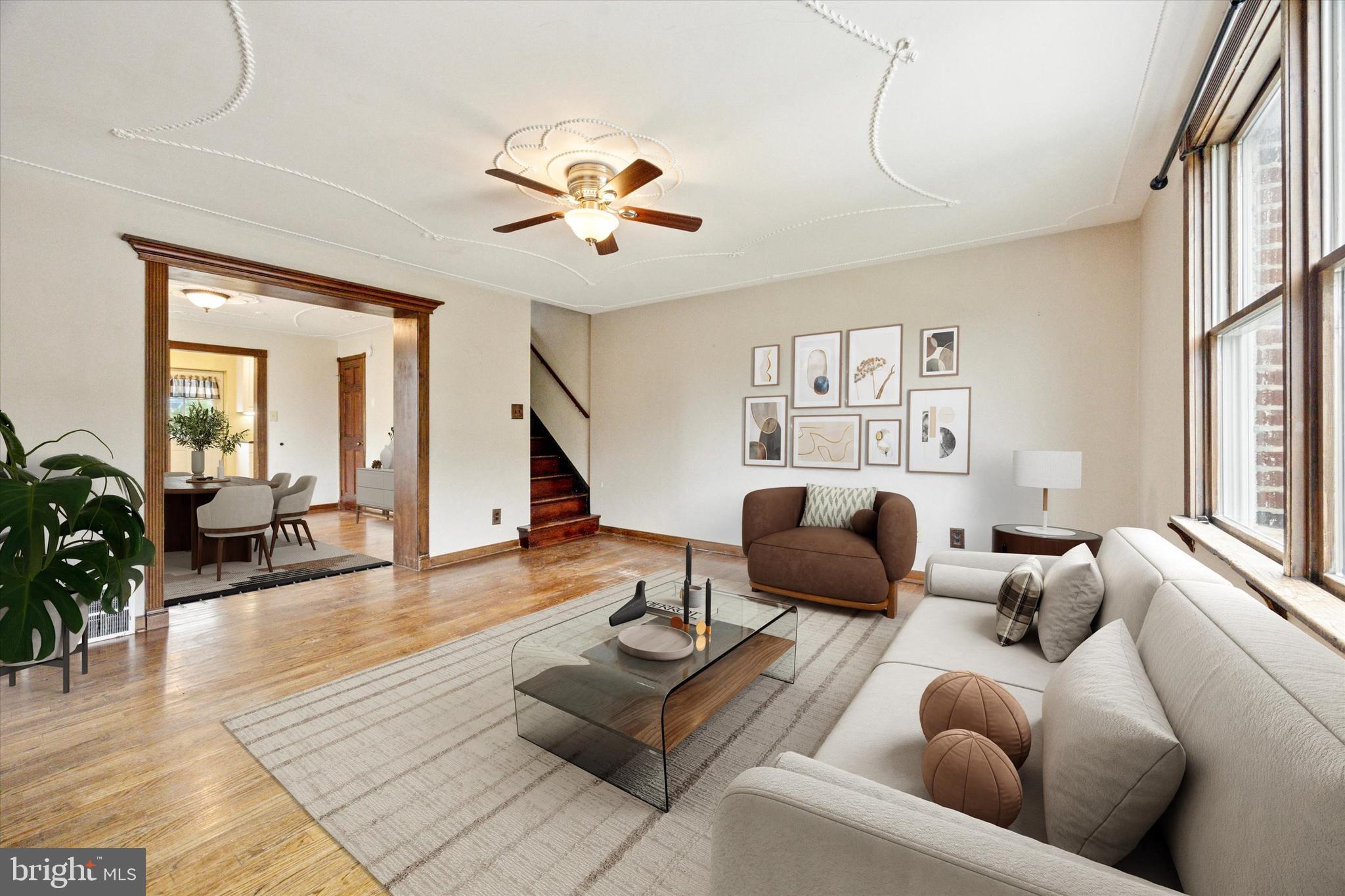 547 Overlook Road Philadelphia, PA 19128 - Photo 4 of 24 a living room with furniture and wooden floor