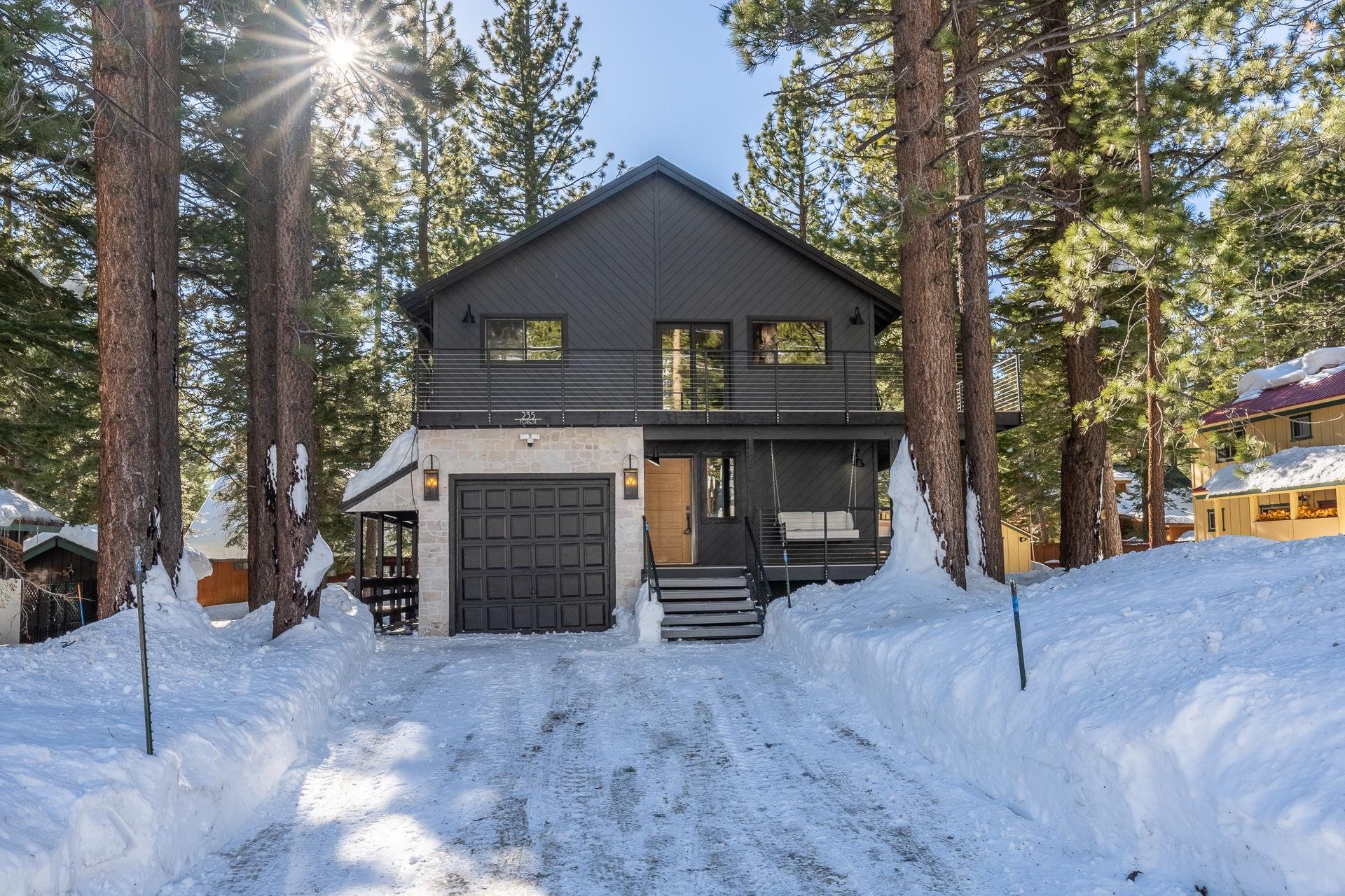 235 Forest Trail Mammoth Lakes, CA 93546 - Photo 2 of 35 Contemporary home with a garage and a balcony