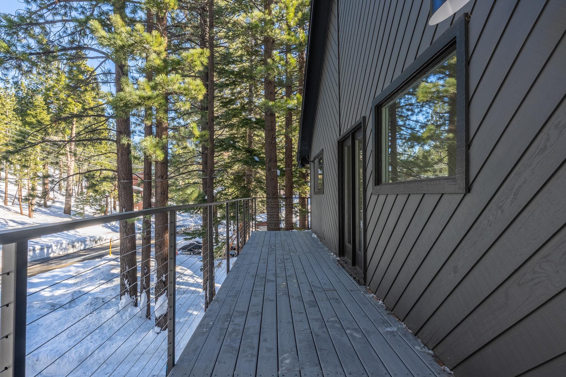 235 Forest Trail Mammoth Lakes, CA 93546 - Photo 32 of 35 Wooden deck with view of wooded area
