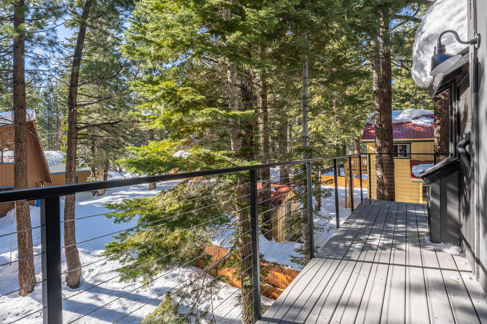 235 Forest Trail Mammoth Lakes, CA 93546 - Photo 35 of 35 Deck with view of wooded area