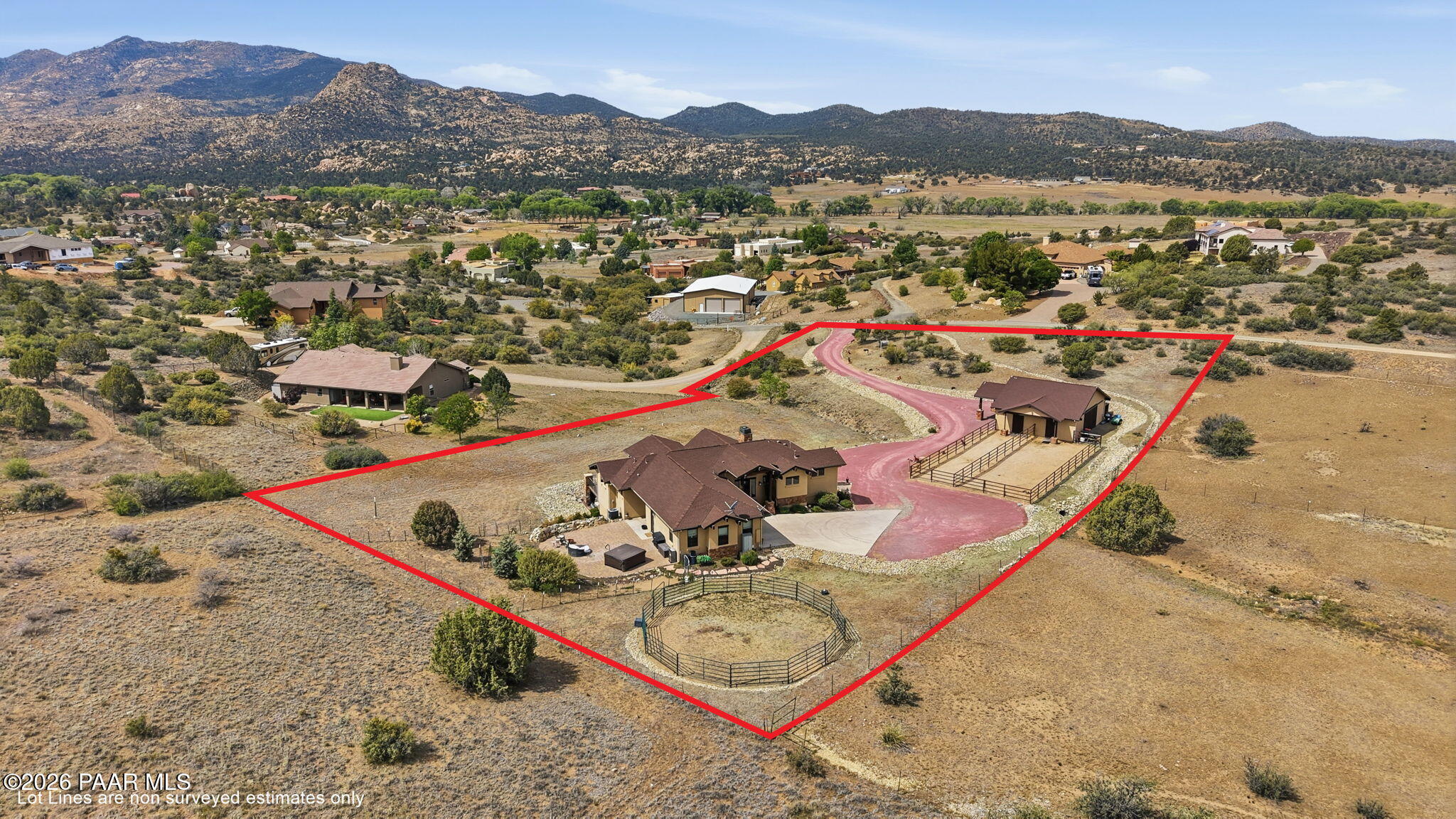 10801 Rocky Point Prescott, AZ 86305 - Photo 4 of 55 3-Aerial Front (2) Lot Lines