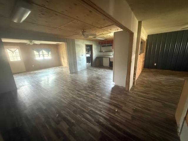 2310 Feddie Davis Road Ramer, TN 38367 - Photo 18 of 38 Spare room featuring ceiling fan and dark wood-style floors