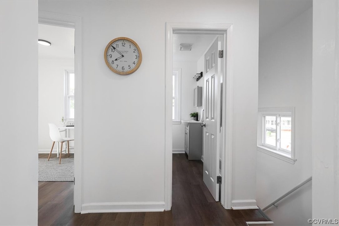 1006 Haskell Street Hopewell, VA 23860 - Photo 41 of 48 a view of a hallway with a large window space and wooden floor