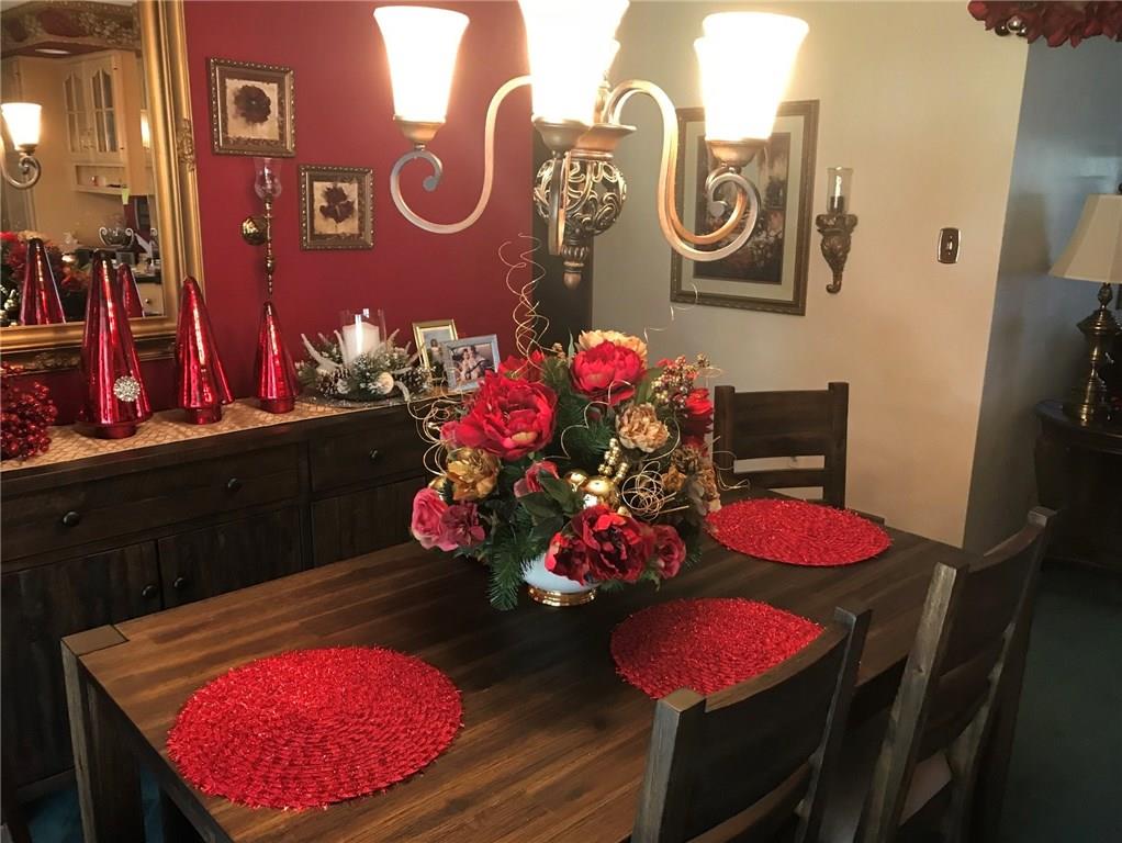 226 Ridge Road Monongahela, PA 15063 - Photo 3 of 25 Dining Room Decked out in Red for the Holidays