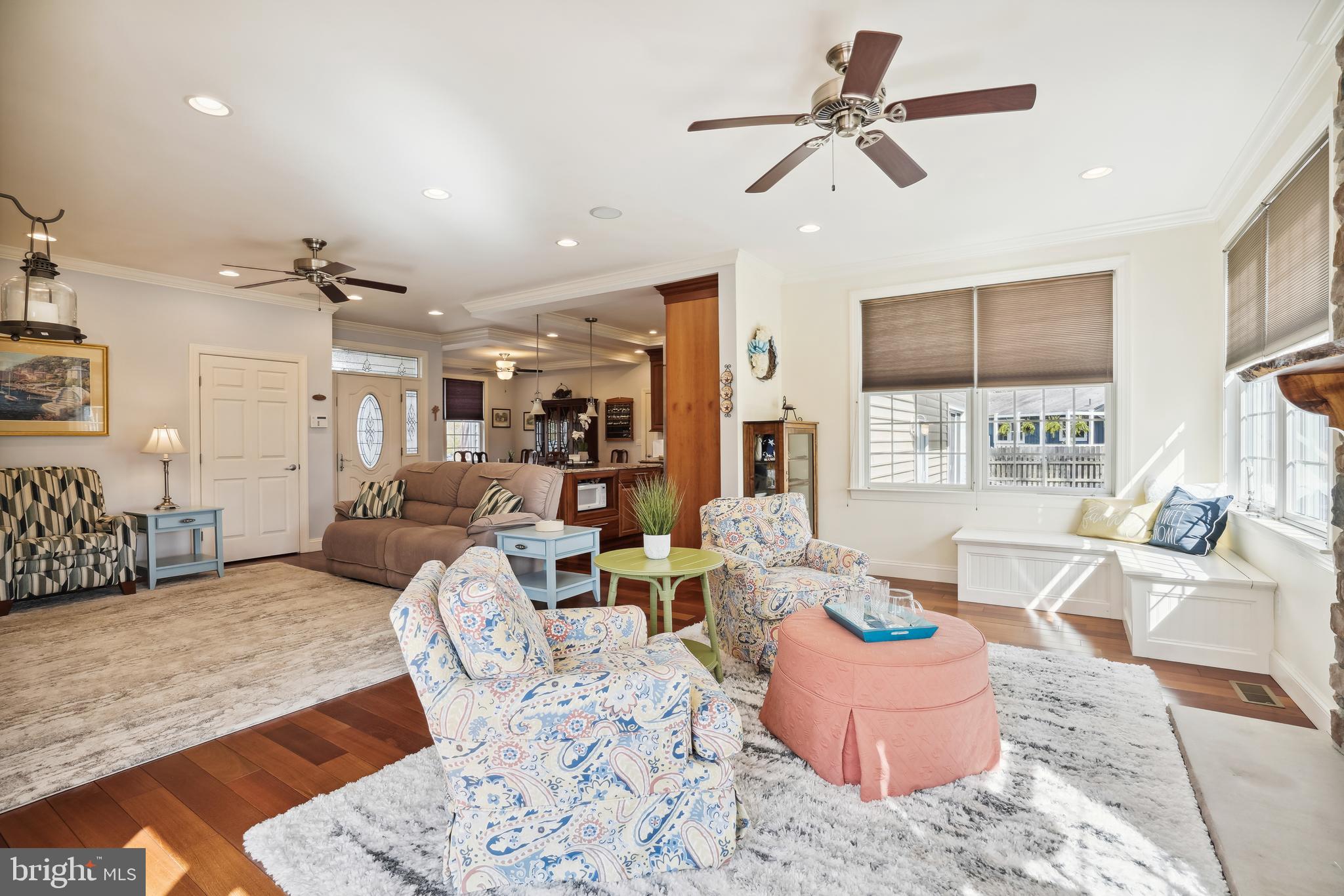 103 Calvert Road Stevensville, MD 21666 - Photo 20 of 59 Seamless Flow into Sunny Family Room
