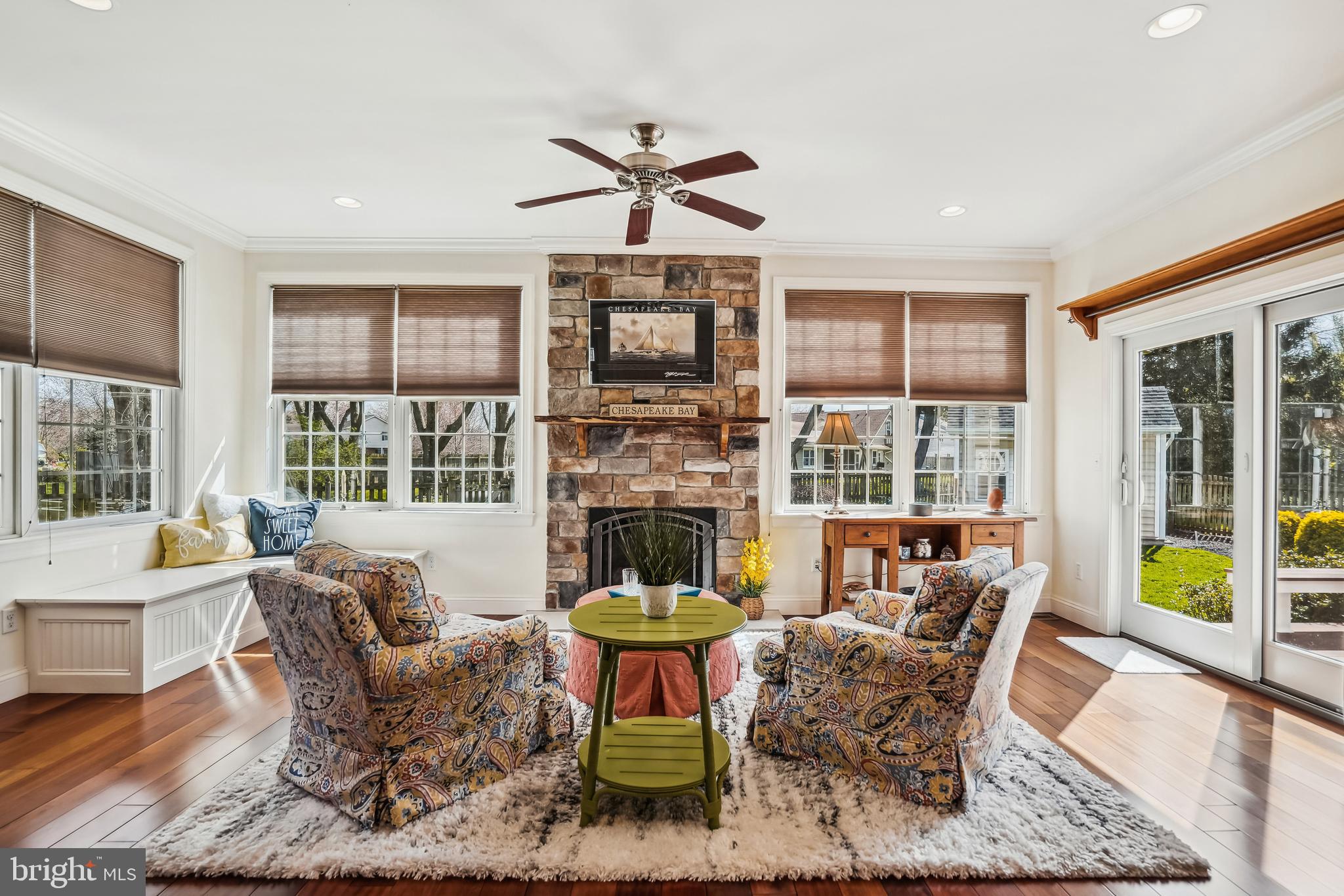 103 Calvert Road Stevensville, MD 21666 - Photo 21 of 59 Shared Gas Fireplace Ambiance!