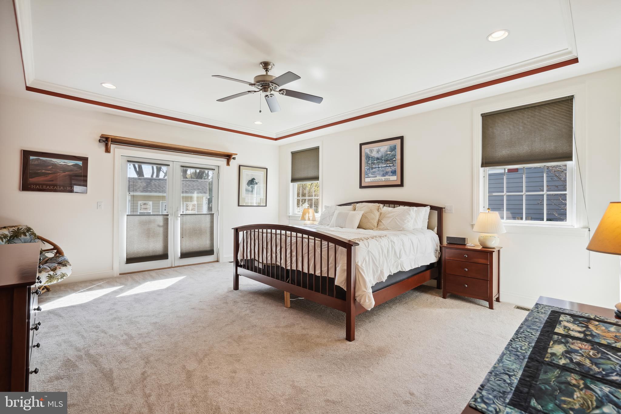 103 Calvert Road Stevensville, MD 21666 - Photo 32 of 59 Generous Primary BR Suite Opening to Deck