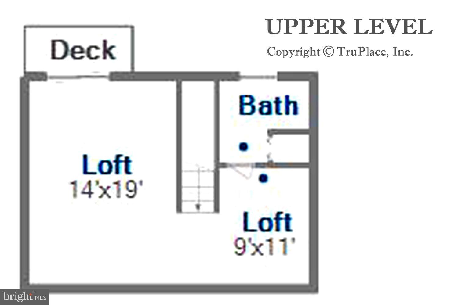 103 Calvert Road Stevensville, MD 21666 - Photo 59 of 59 Upper Loft Level Floor Plan