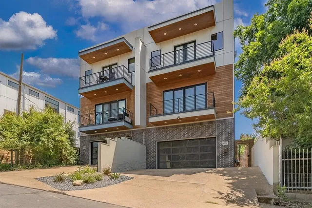 a front view of a building