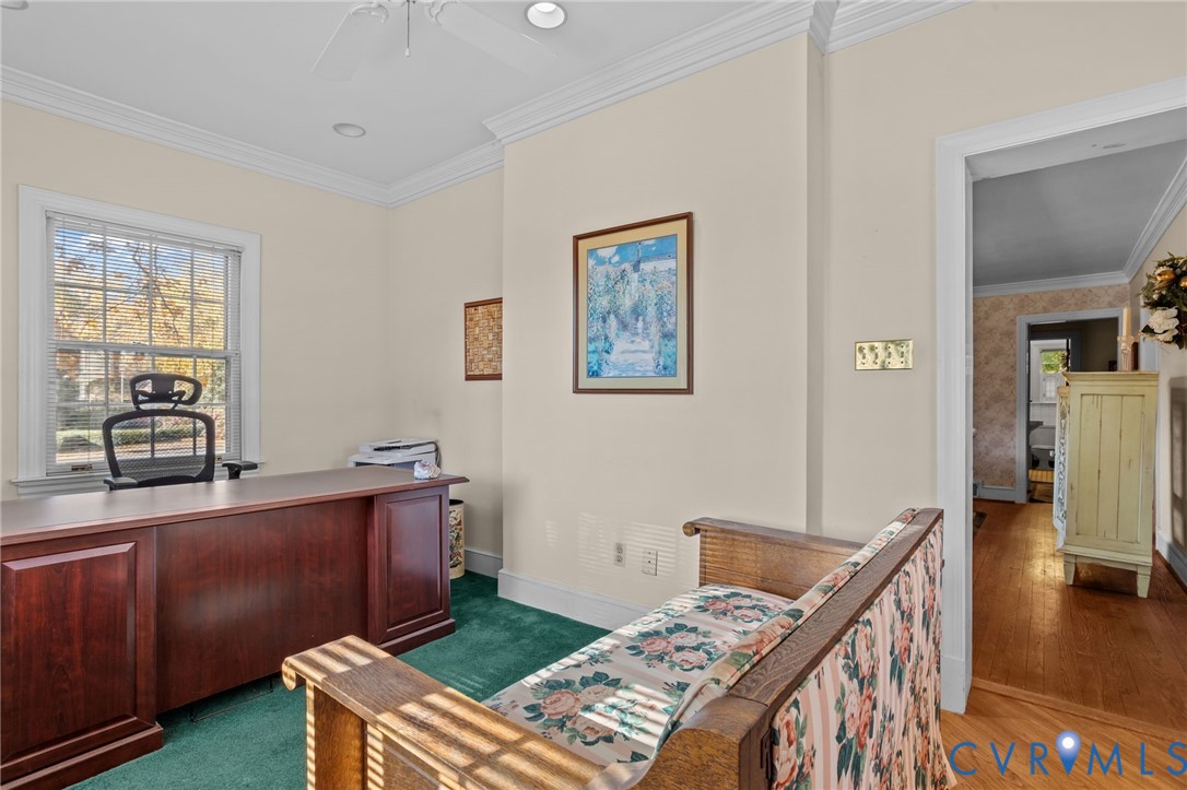 6800 Bethlehem Road Henrico, VA 23228 - Photo 10 of 25 Office space with ornamental molding and ceiling f
