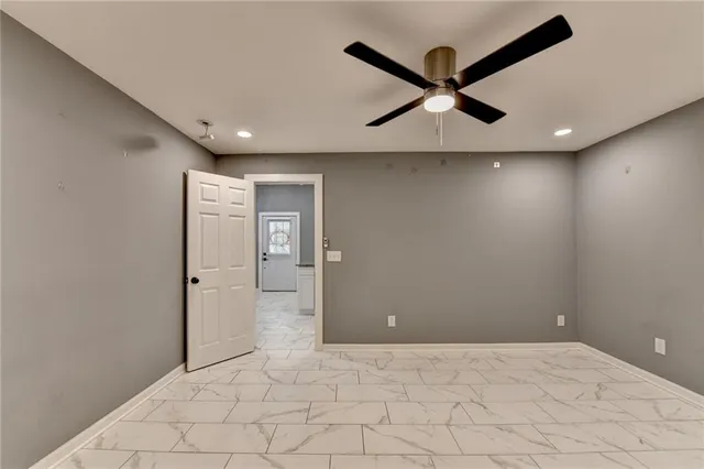 a view of an empty room