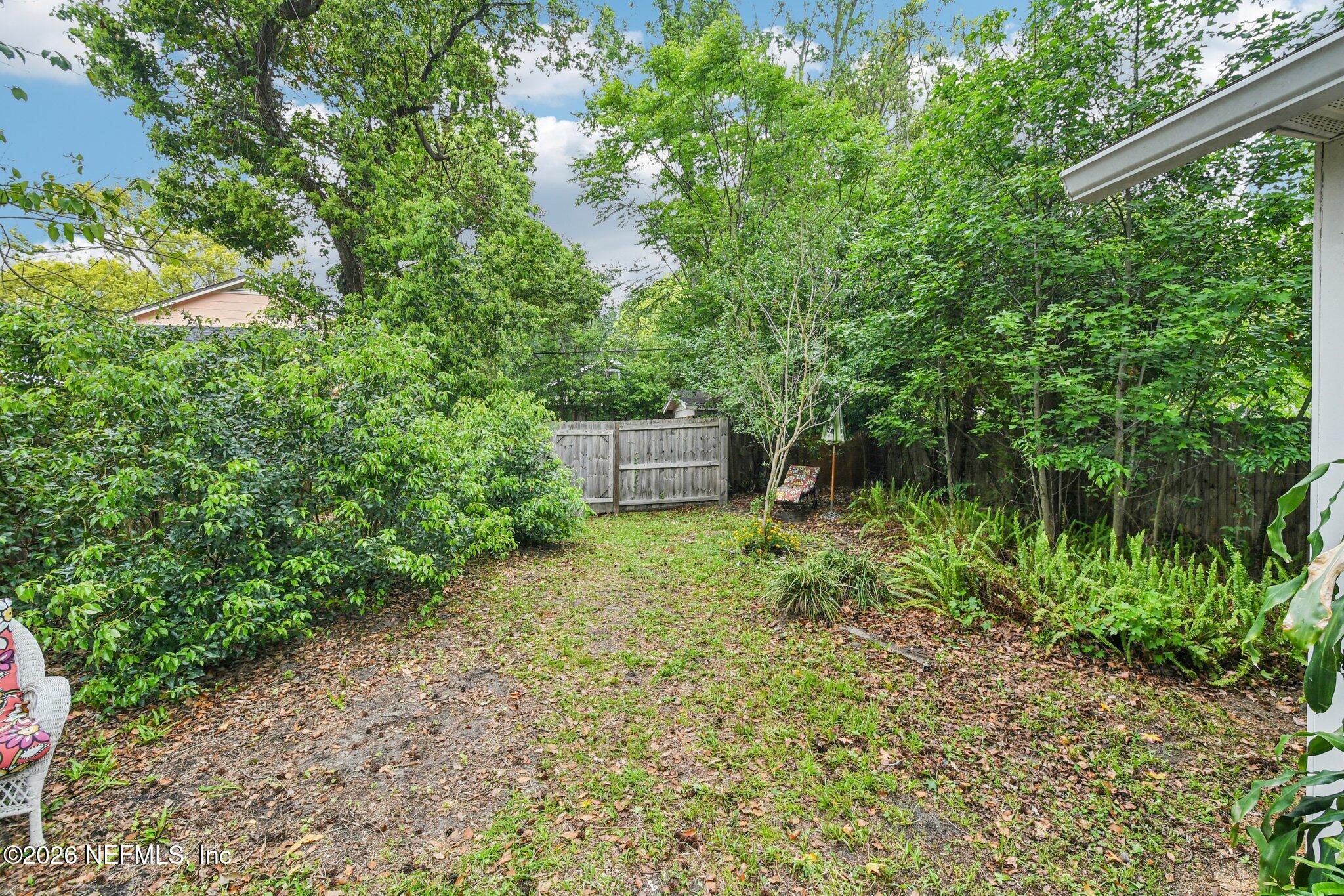 3637 Valencia Road Jacksonville, FL 32205 - Photo 35 of 35 view from house to back of yard