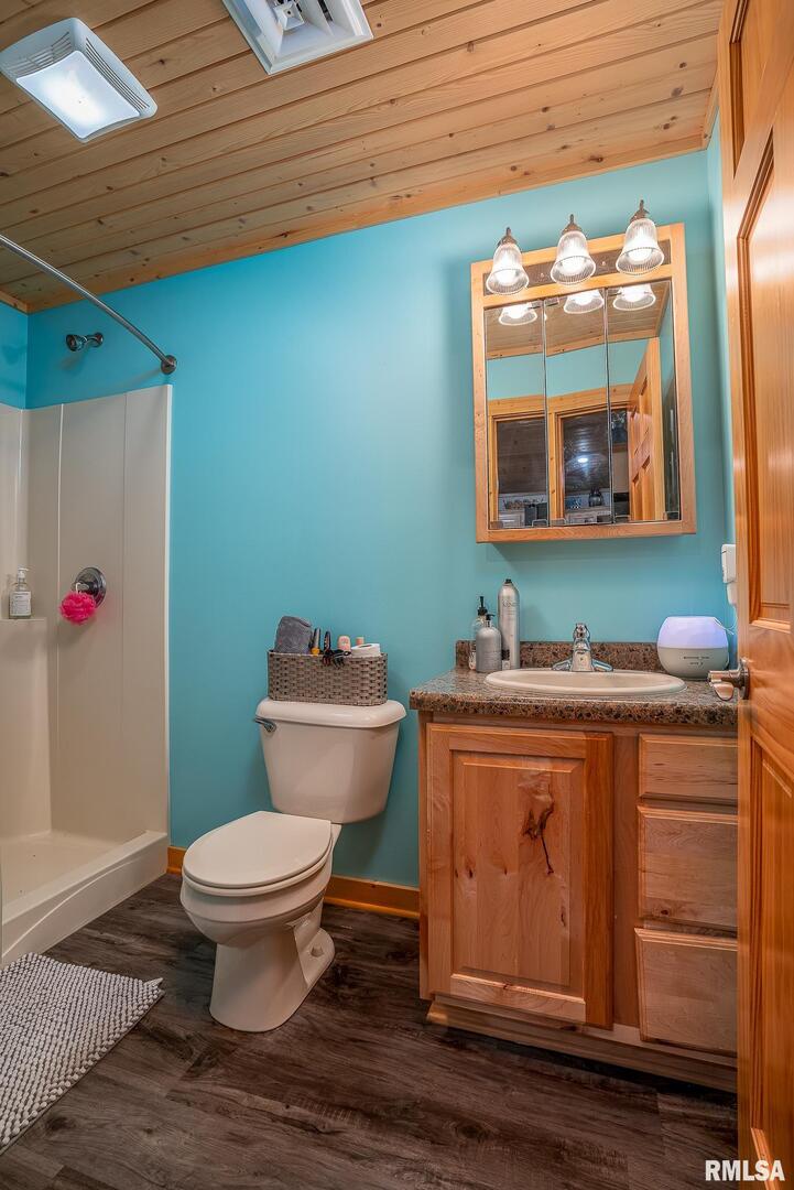 1012 Viaduct Road Savanna, IL 61074 - Photo 11 of 29 a bathroom with a sink a toilet and mirror