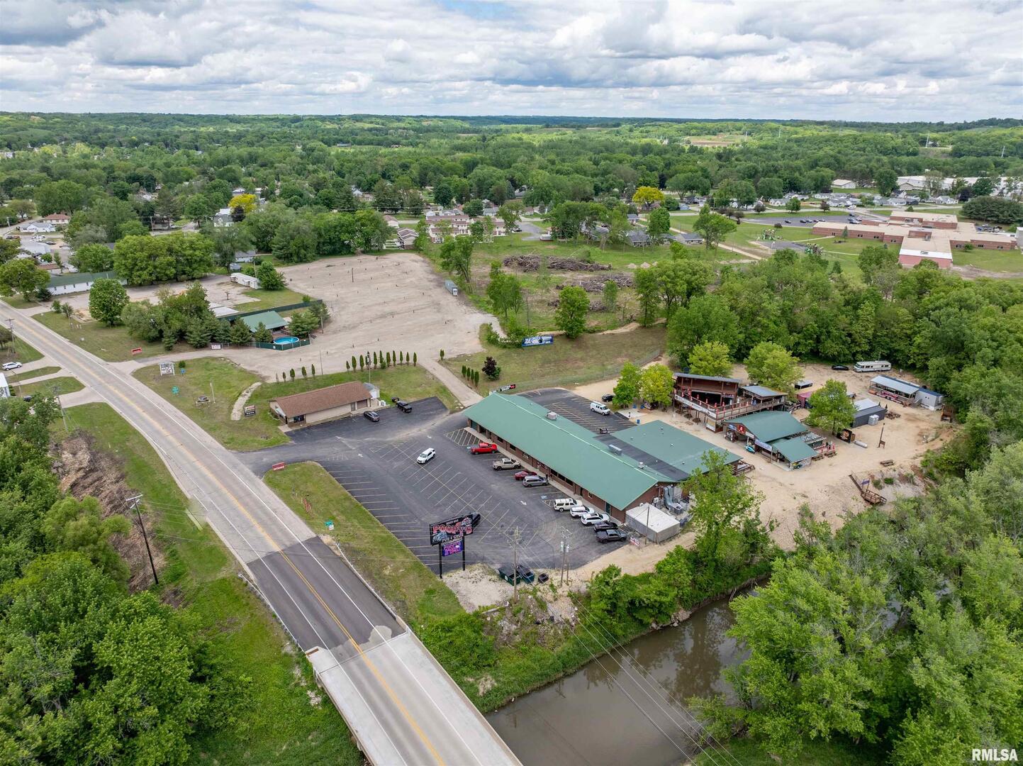1012 Viaduct Road Savanna, IL 61074 - Photo 27 of 29 an aerial view of a city with lots of residential buildings