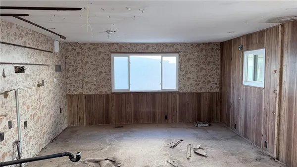 a small space with a window