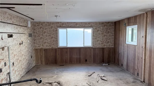 a small space with a window