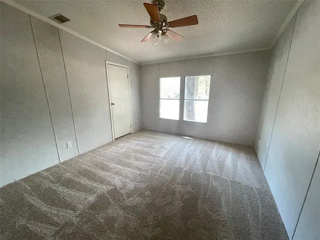 a view of open space with garden