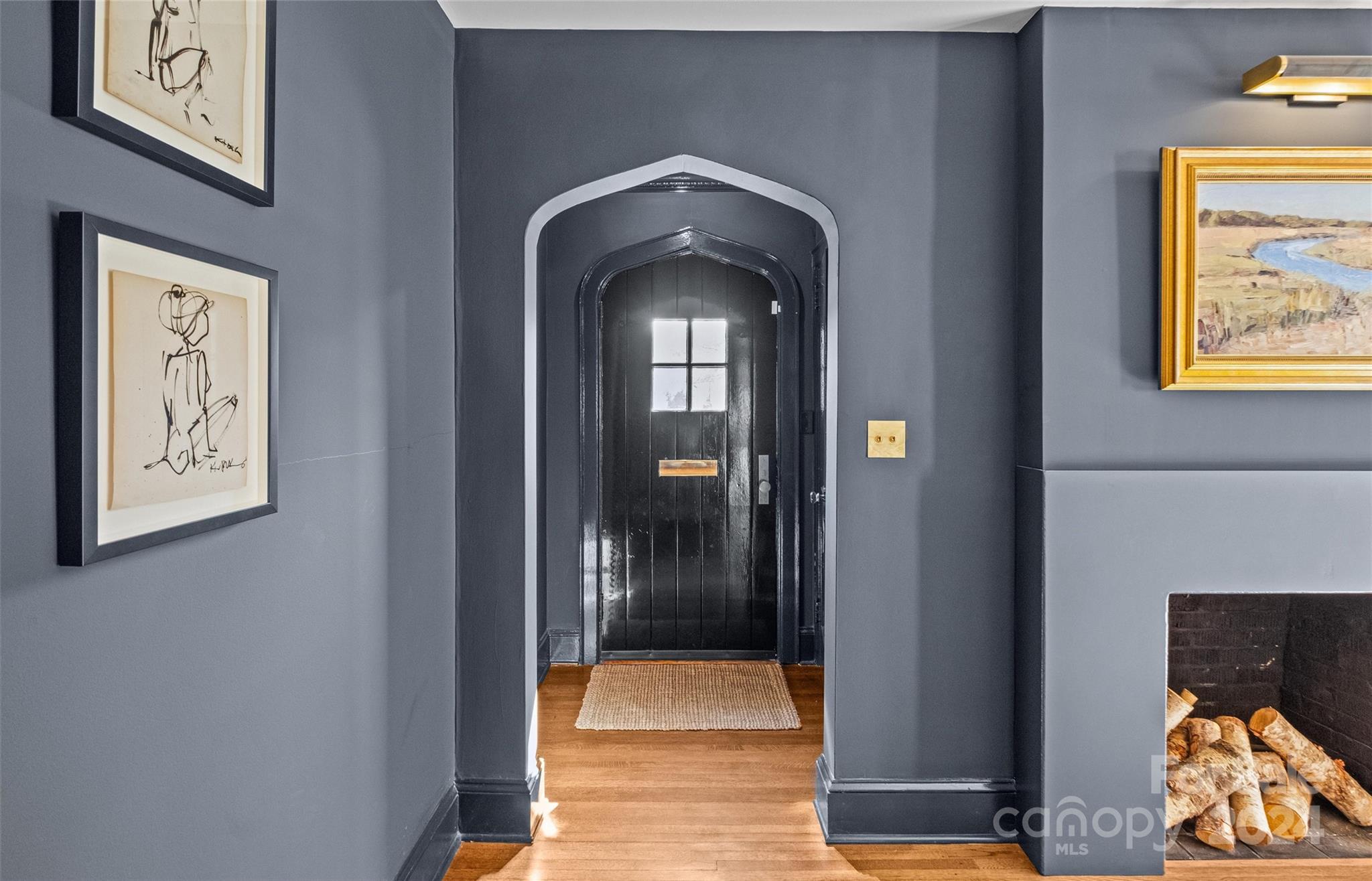 2326 Croydon Road Charlotte, NC 28207 - Photo 4 of 44 a view of gallery with wooden floor