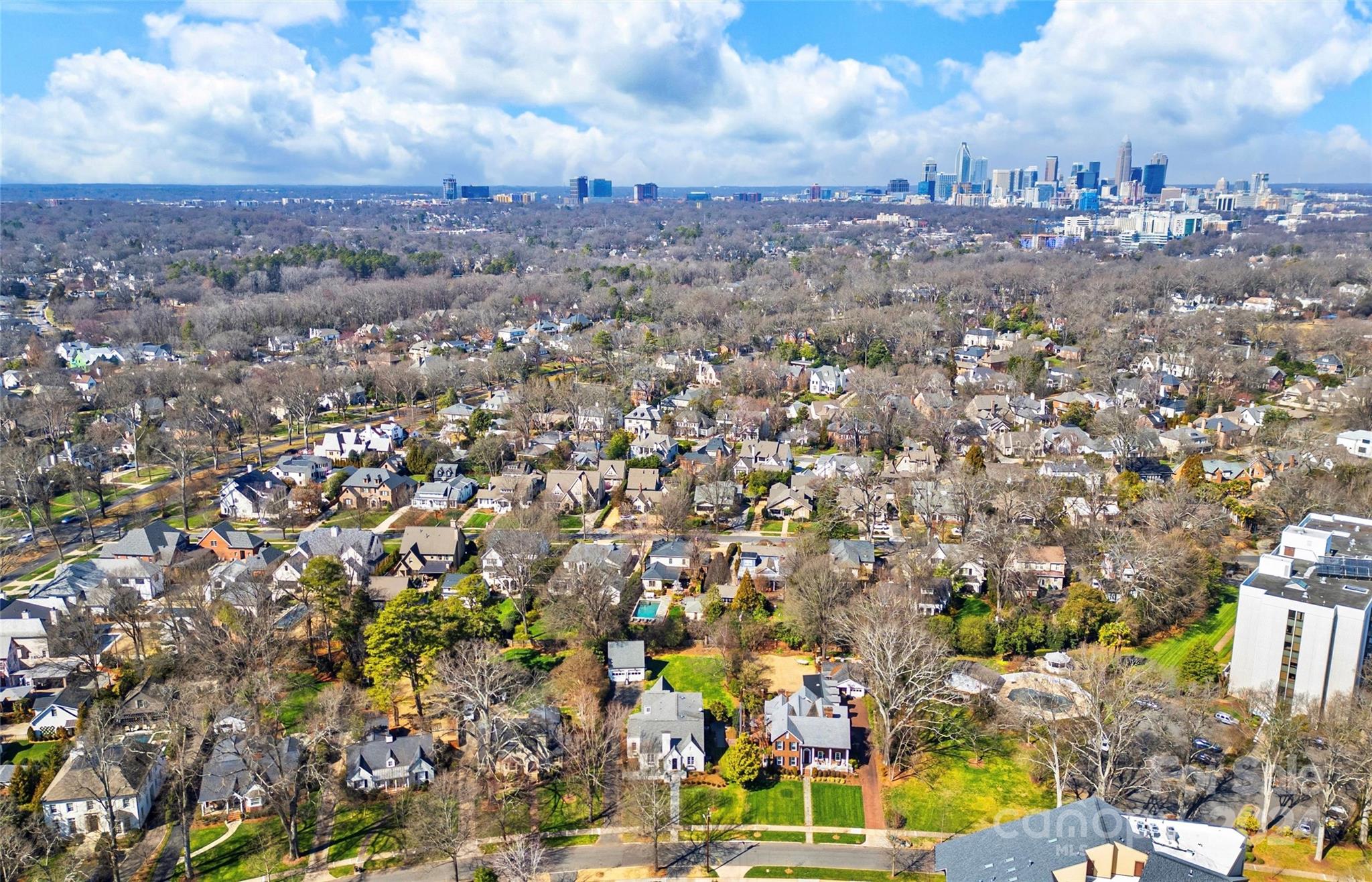 2326 Croydon Road Charlotte, NC 28207 - Photo 43 of 44 an aerial view of a city
