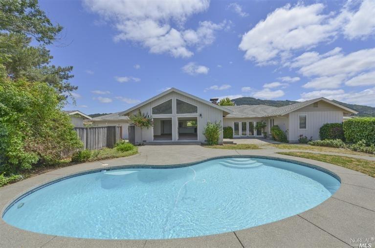 3365 Old Petaluma Hill Road Santa Rosa, CA 95407 - Photo 1 of 1 a front view of house with yard and swimming pool