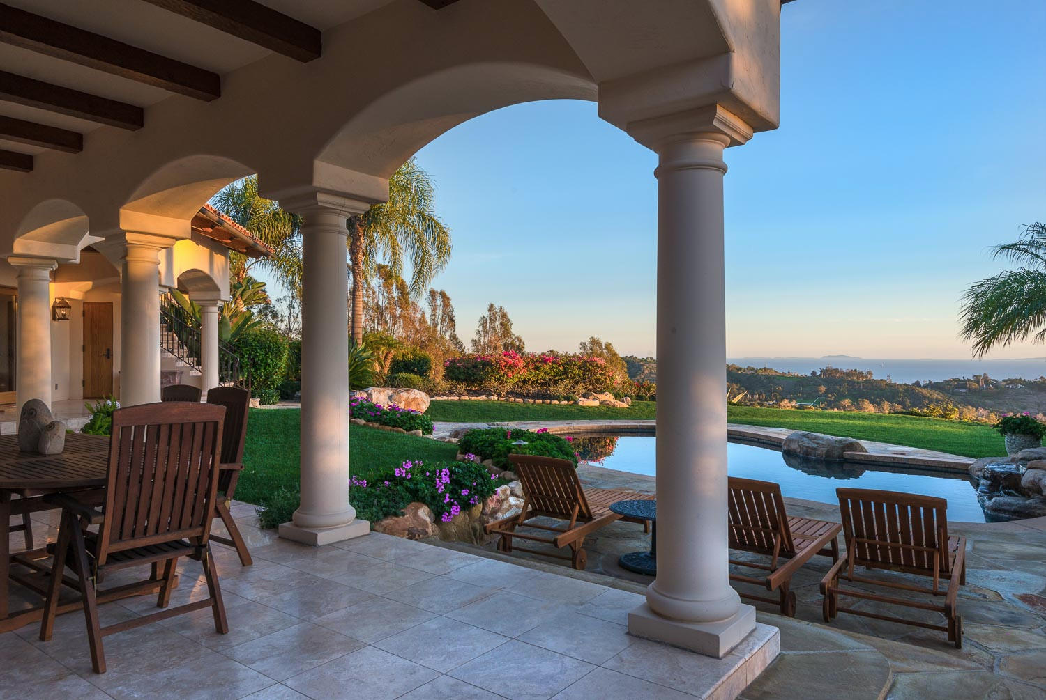 2220 Bella Vista Drive Montecito, CA 93108 - Photo 19 of 27 a view of a chair and tables in the balcony