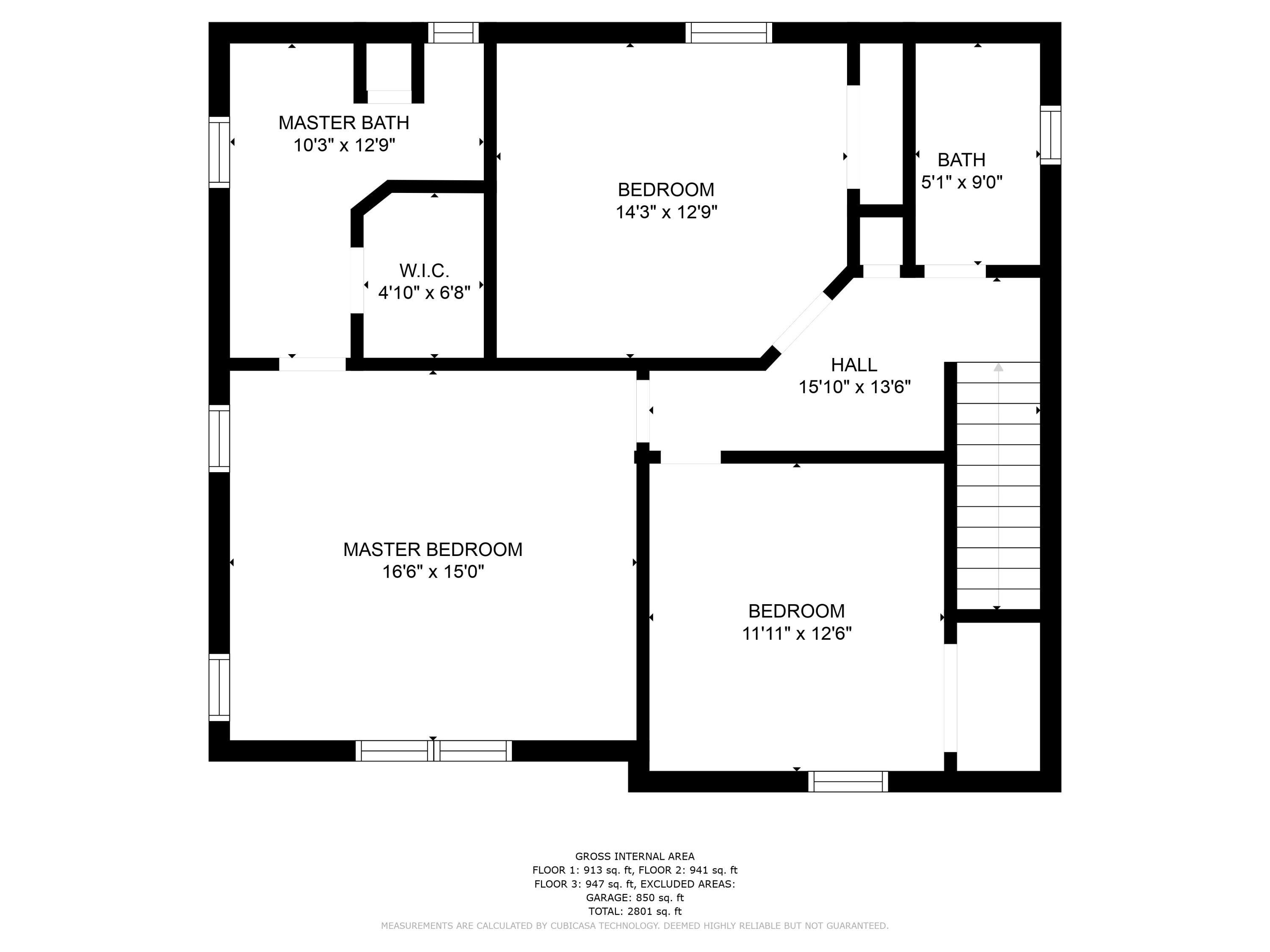 6624 Trato Road Bellevue, MI 49021 - Photo 33 of 33 3rd_floor_dimensions_6624_trato_rd___bel