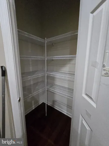 a close view of walk in closet