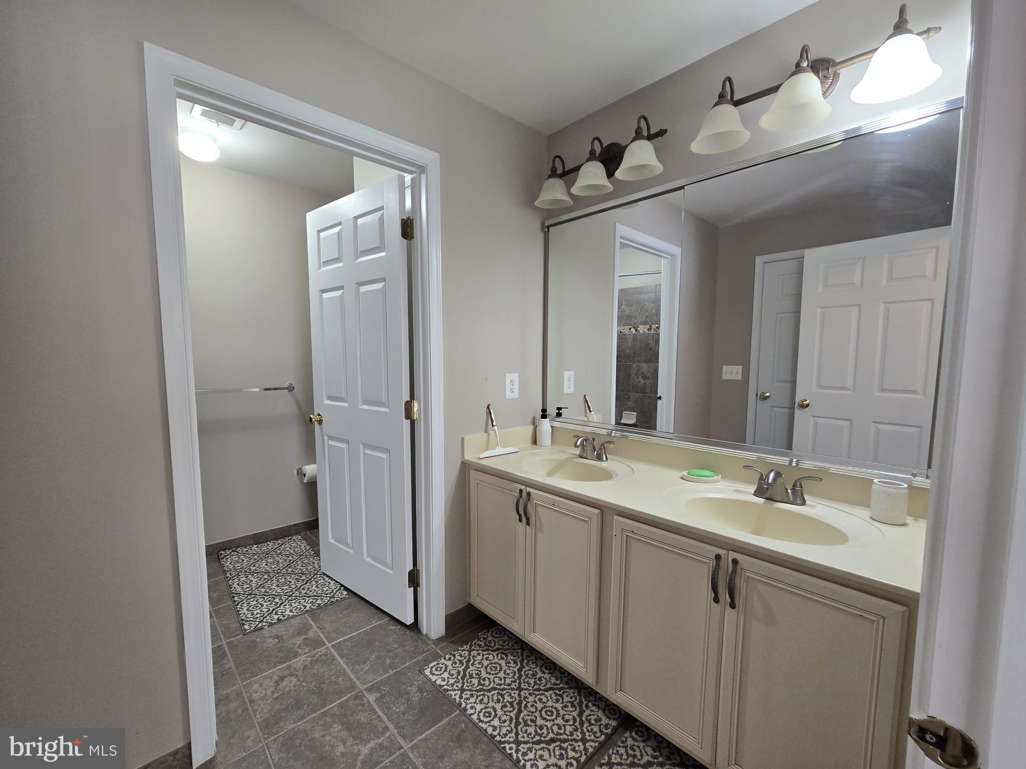 25170 Fortitude Terrace Chantilly, VA 20152 - Photo 31 of 50 a bathroom with a sink and mirror