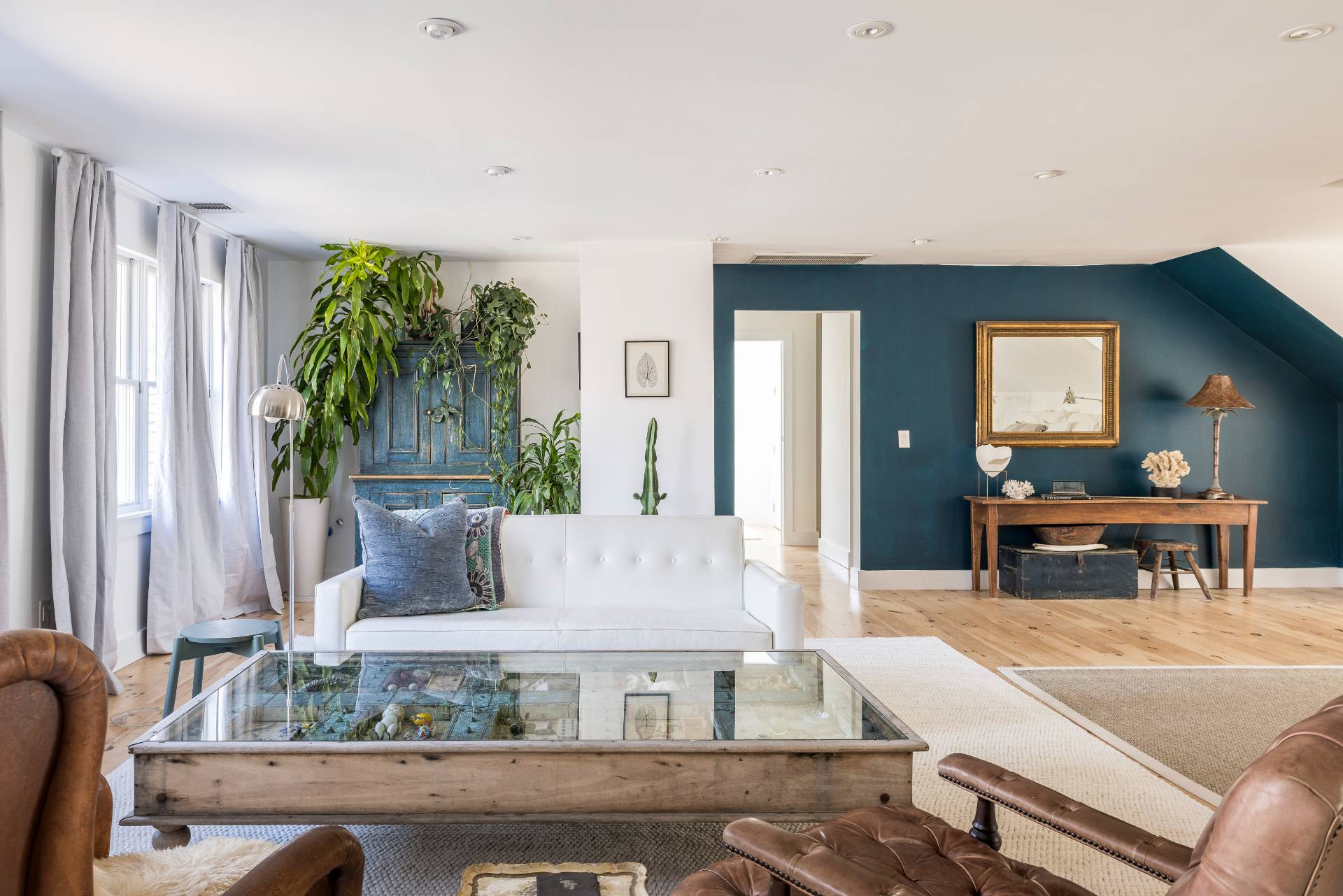 569 Toppings Path Sagaponack, NY 11962 - Photo 15 of 30 a living room with furniture and a fireplace