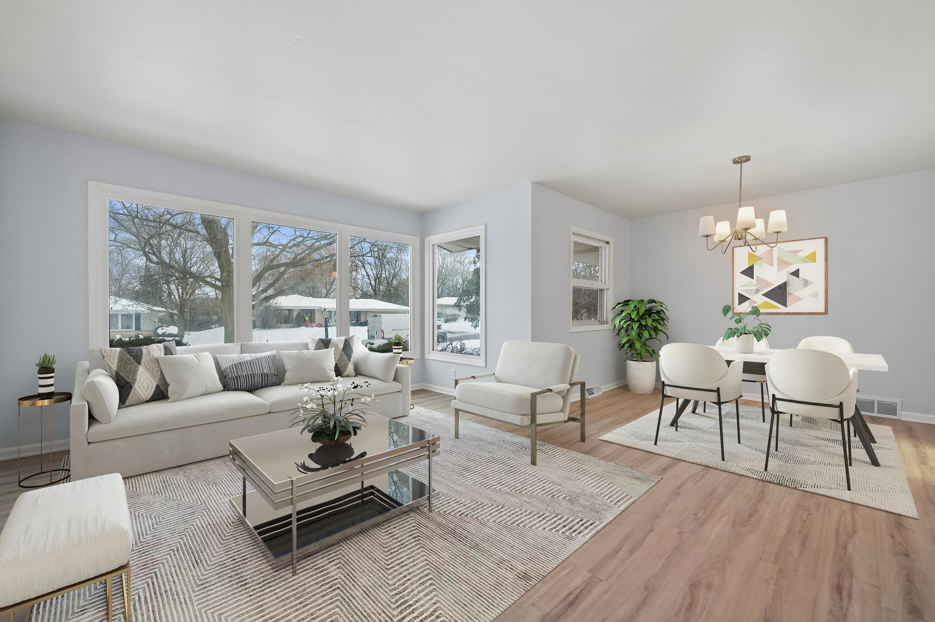 3455 South Russel Road New Berlin, WI 53151 - Photo 2 of 29 Virtually staged living room_Final