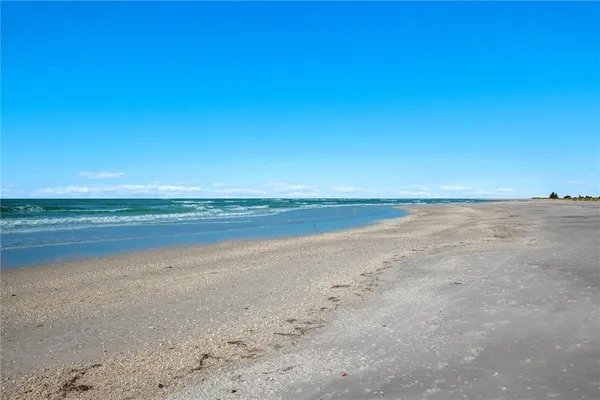a view of an ocean and beach