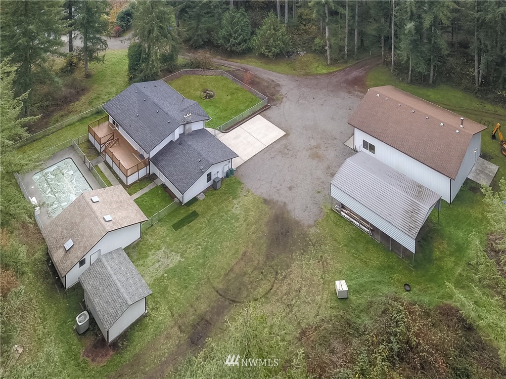 7370 Bordeaux Road Southwest Olympia, WA 98512 - Photo 5 of 25 an aerial view of a house with garden space and street view